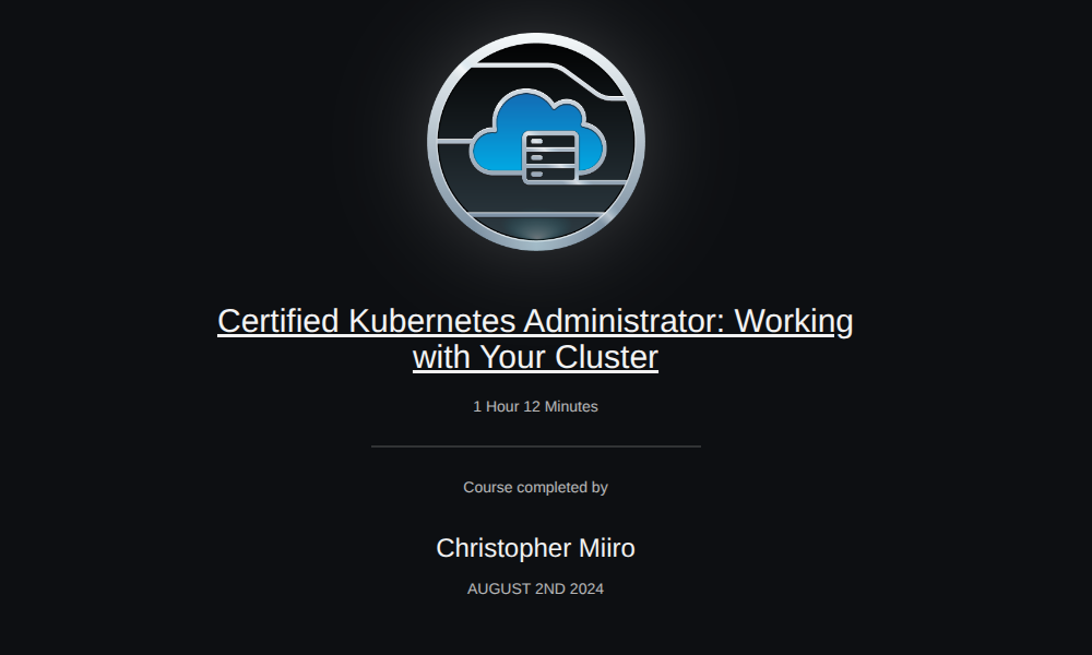 Certified Kubernetes Administrator Certificate